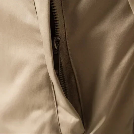 Contemporary men's urban bomber jacket, a stylish zip jacket for modern casual fashion.