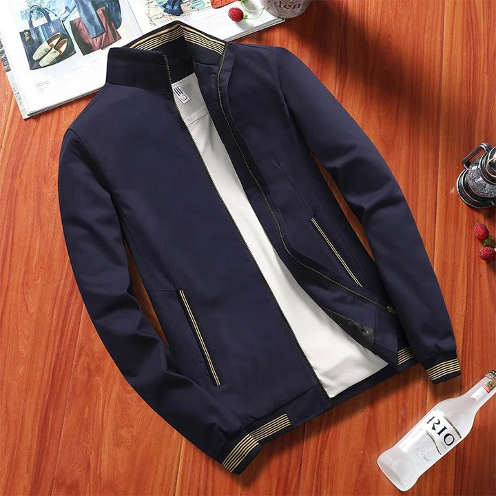 Men's versatile all-season jacket, stylish and weather-ready outerwear for spring & fall fashion.