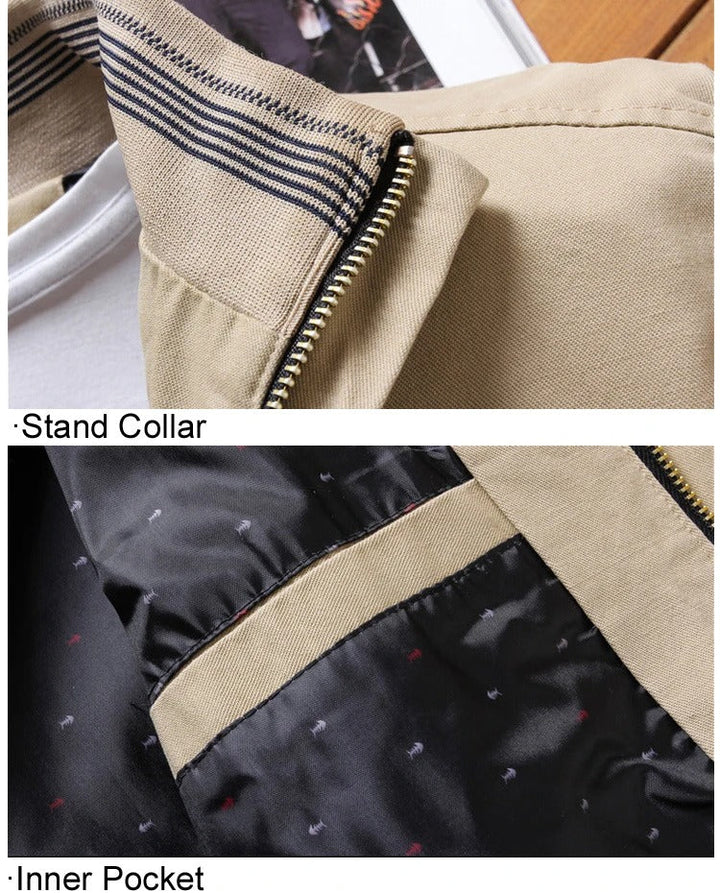 Comfortable men's lightweight jacket. Stylish & versatile outerwear, great for spring & fall weather.
