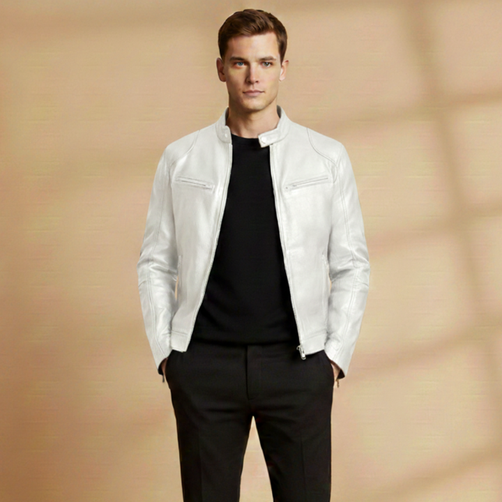 Practical men's fashion jacket, perfect for everyday wear, adjustable cuffs.