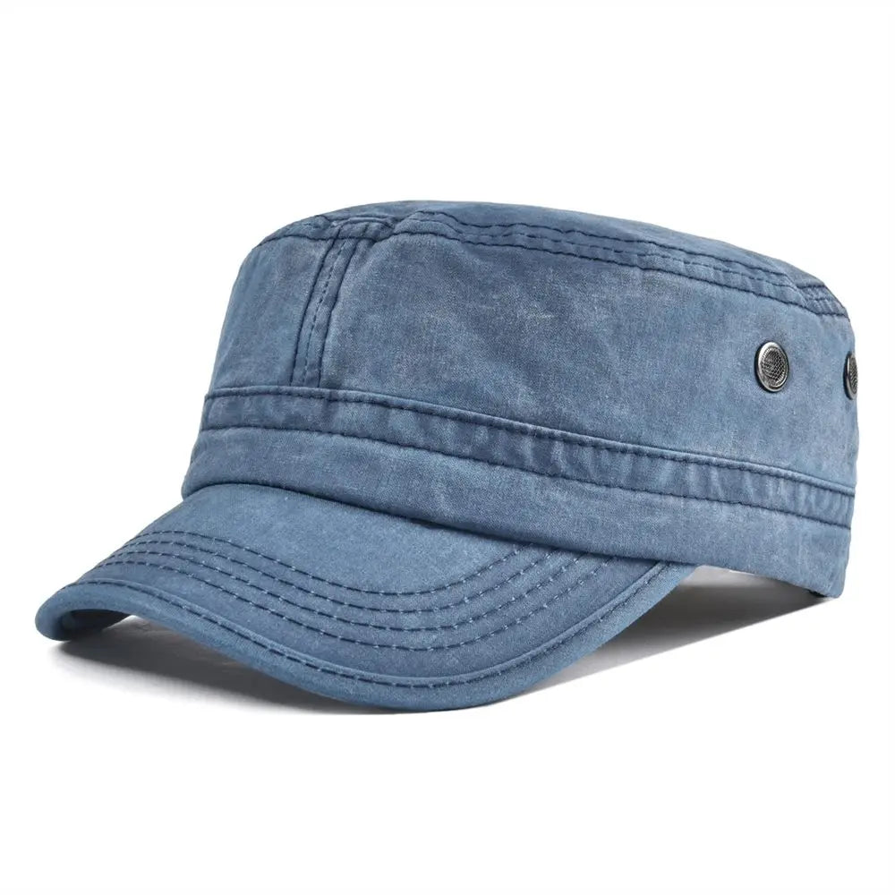 Stylish men's vintage character baseball cap, adjustable cotton blend, great for everyday wear