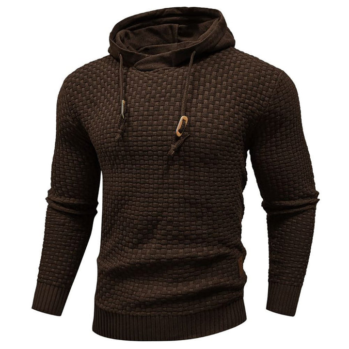 Men's everyday waffle knit hoodie, offering superior comfort and lasting wear.