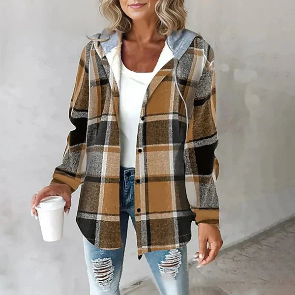 Soft flannel men's shirt jacket with buttons, offering superb comfort and timeless everyday fashion.