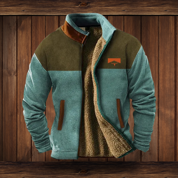Men's autumn/winter insulated jacket, offering warmth, comfort, and easy layering for various outfits.