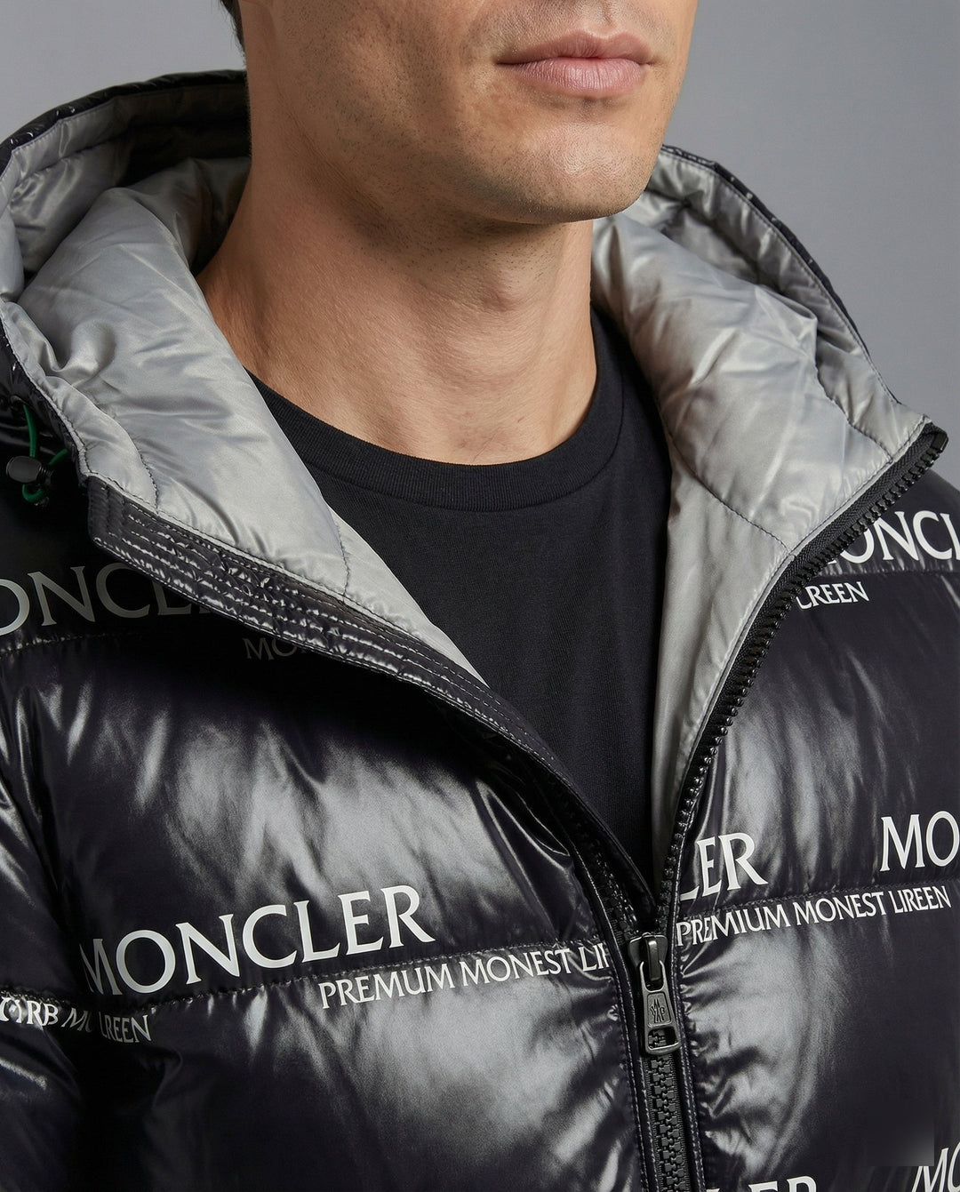 Stylish men's winter jacket with modern design, perfect for casual men's fashion.