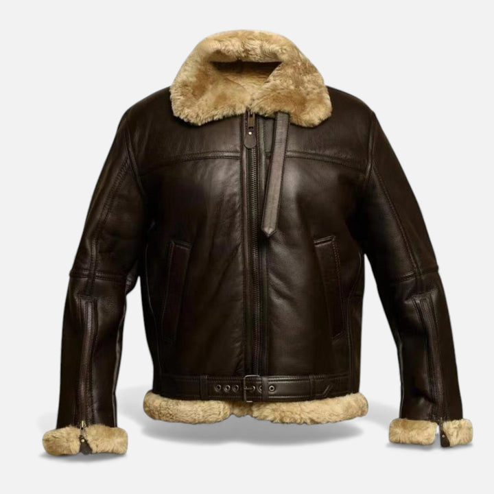 Men's warm winter jacket, perfect for casual or smart casual wear, with plush comfort for cold days.
