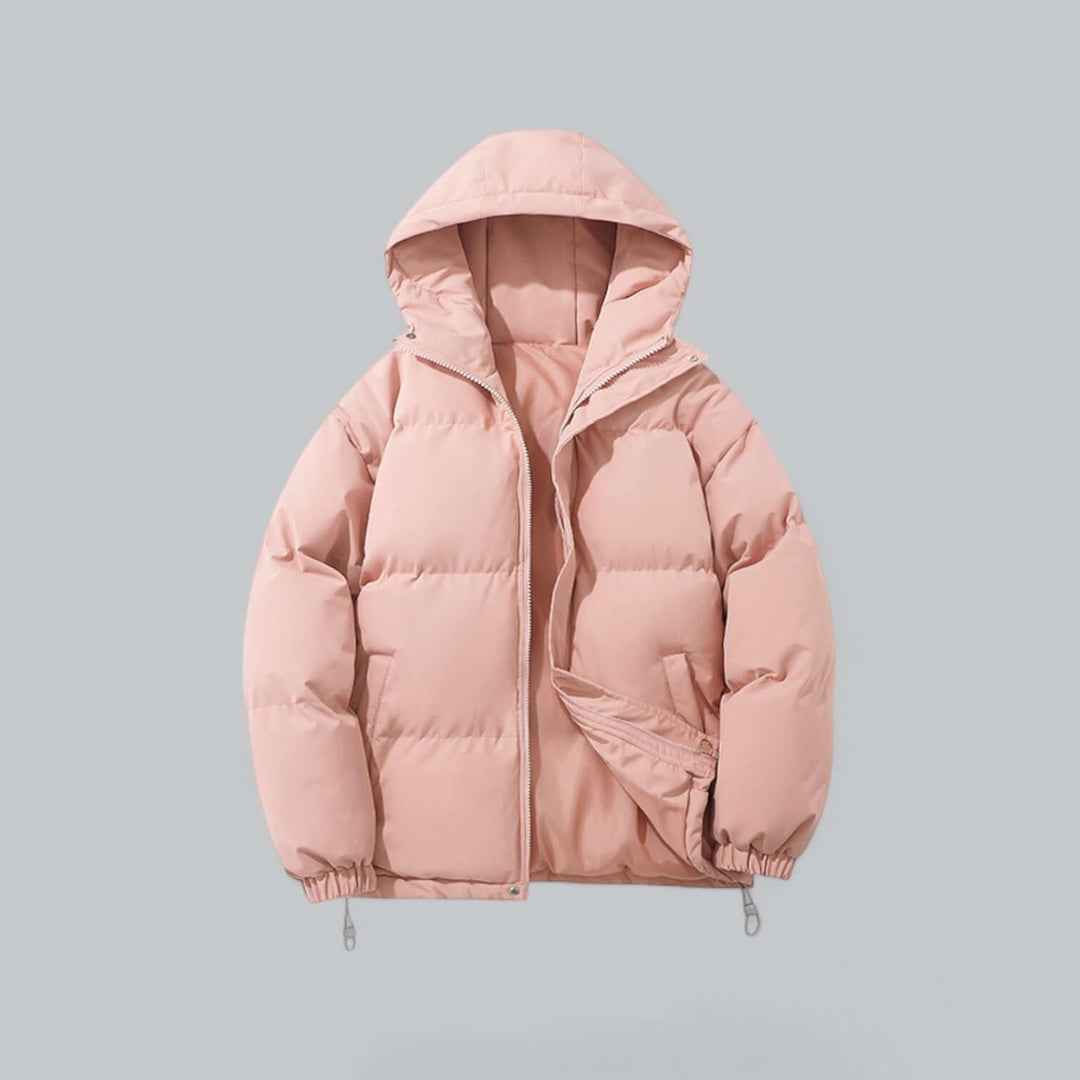 Men's insulated jacket, a stylish winter parka with adjustable hood for ultimate warmth.