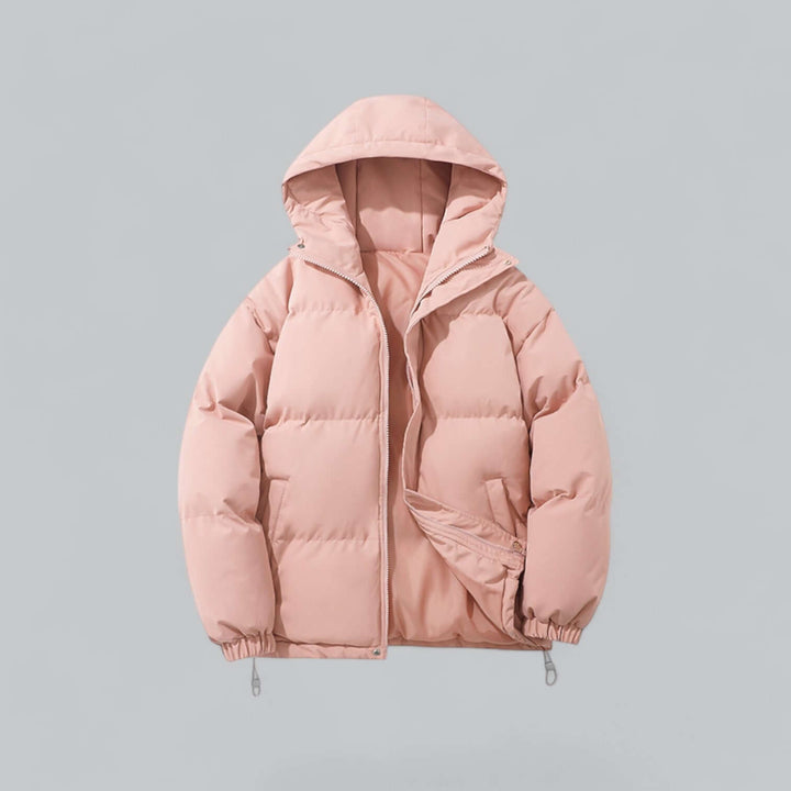 Men's insulated jacket, a stylish winter parka with adjustable hood for ultimate warmth.