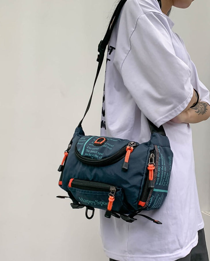 Secure men's water-resistant waist pack, great for outdoor gear & hands-free travel.
