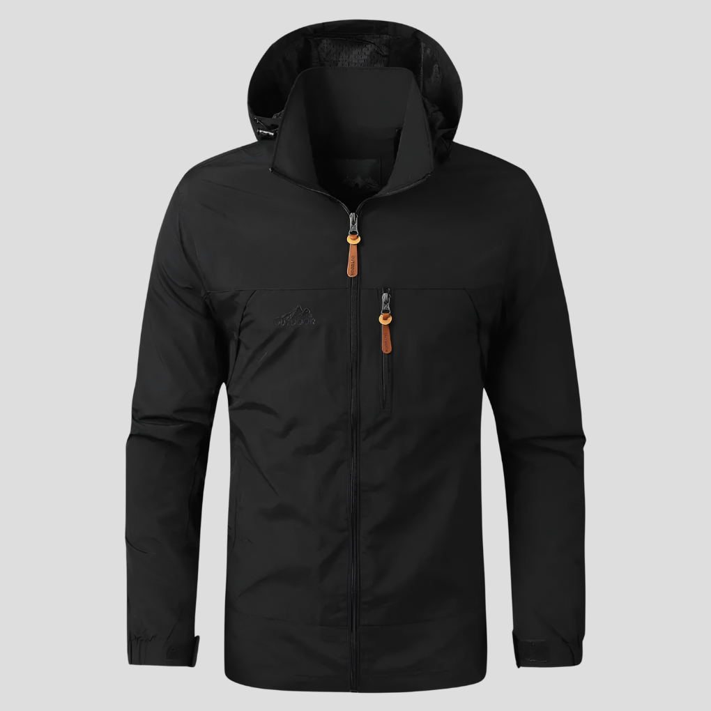 Activewear men's waterproof and windproof jacket, perfect for hiking adventures