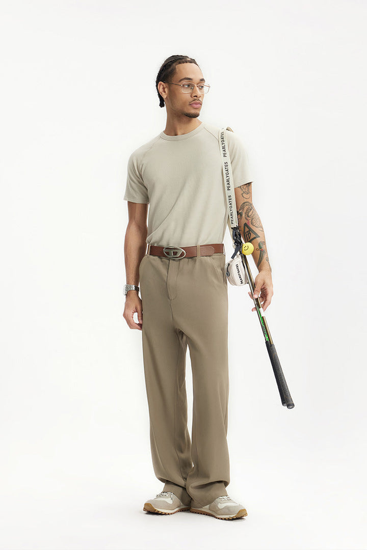 Men's wide leg dress pants, relaxed fit & tailored style for comfort & fashion.
