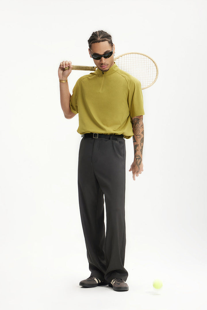 Versatile men's wide leg dress pants, perfect for formal wear, business, or smart casual.
