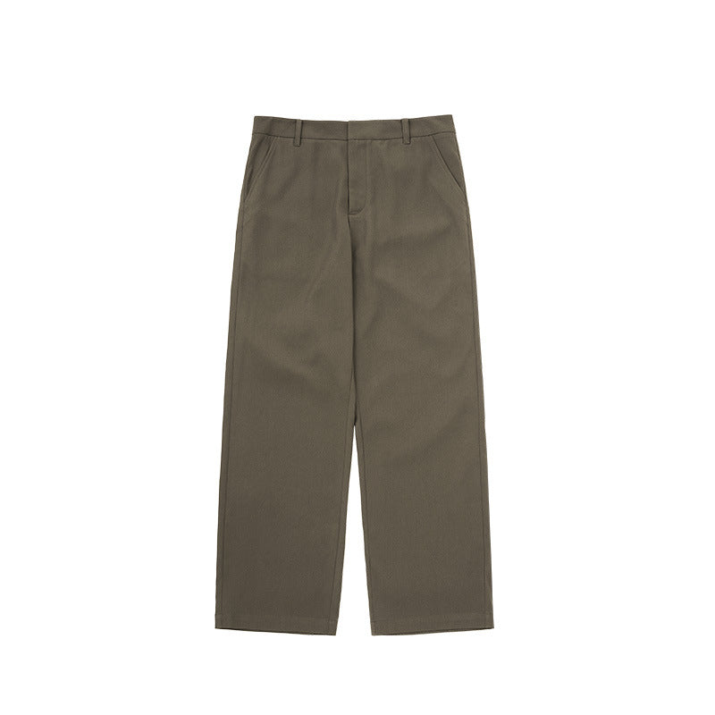 Tailored men's wide leg trousers, designed with a relaxed fit for ultimate comfort & style.