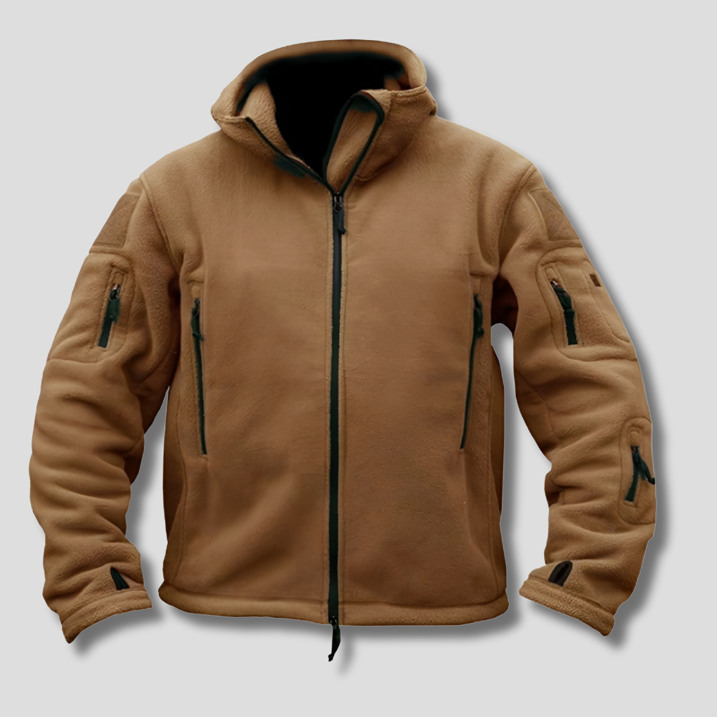 Rugged men's casual windbreaker jacket, perfect for versatile everyday layering and outdoor travel comfort.