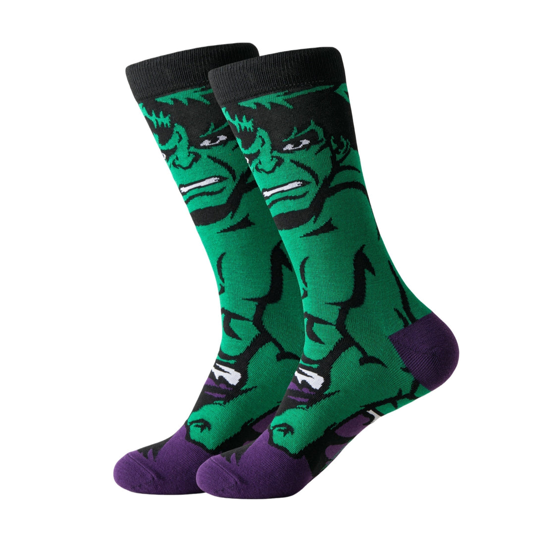 Premium men's and women's cartoon socks set, featuring diverse character designs.
