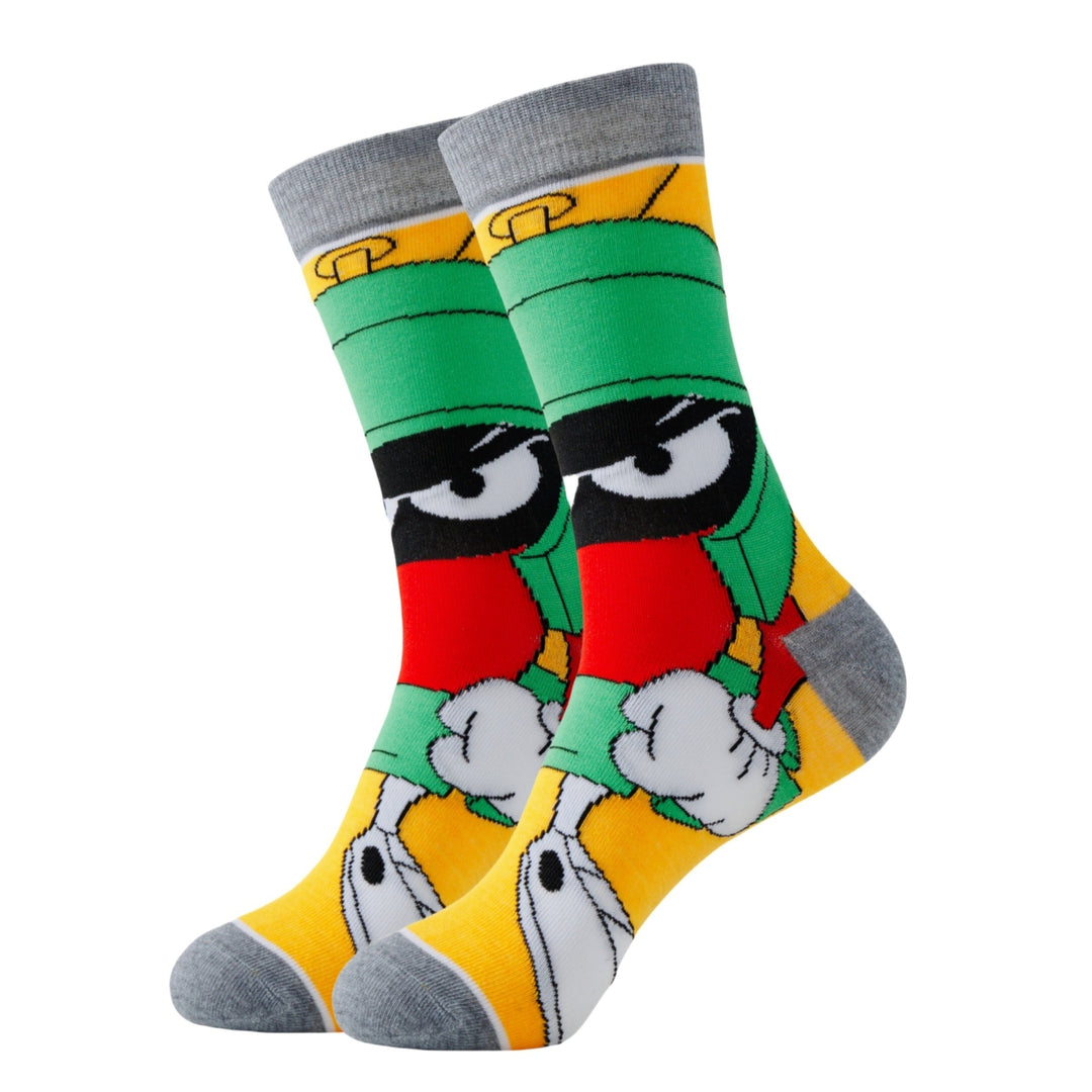 Funny ankle socks set for him and her, showcasing playful cartoon characters.