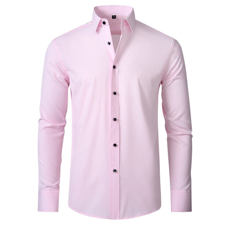 Versatile men's stretch dress shirt, ideal for office, business casual or smart casual occasions.