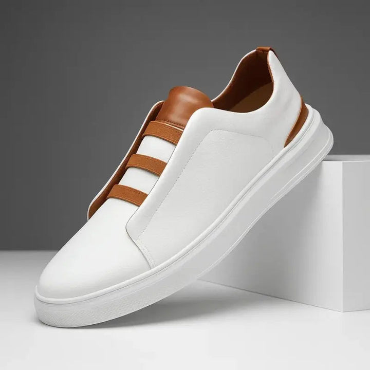 Men's effortless slip-on trainers with comfortable design & secure loop lacing for everyday casual style.