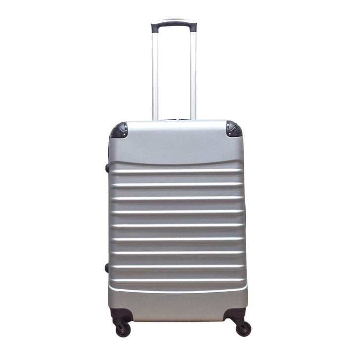 Effortless travel with Milano Silver 2-piece hardshell luggage set. Durable spinner suitcases for trips.