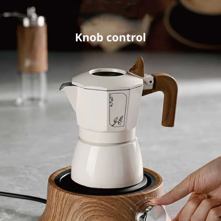 Travel cooking solution: Portable mini electric hot plate, ideal for meals on the go.