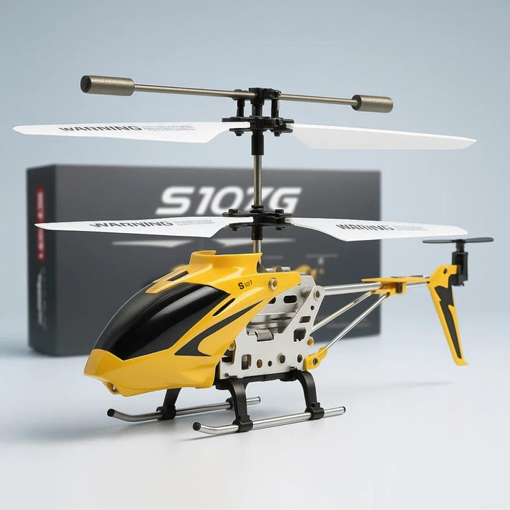 Unisex remote control drone toy, gyro stabilized for stable flights. Durable & unbreakable.