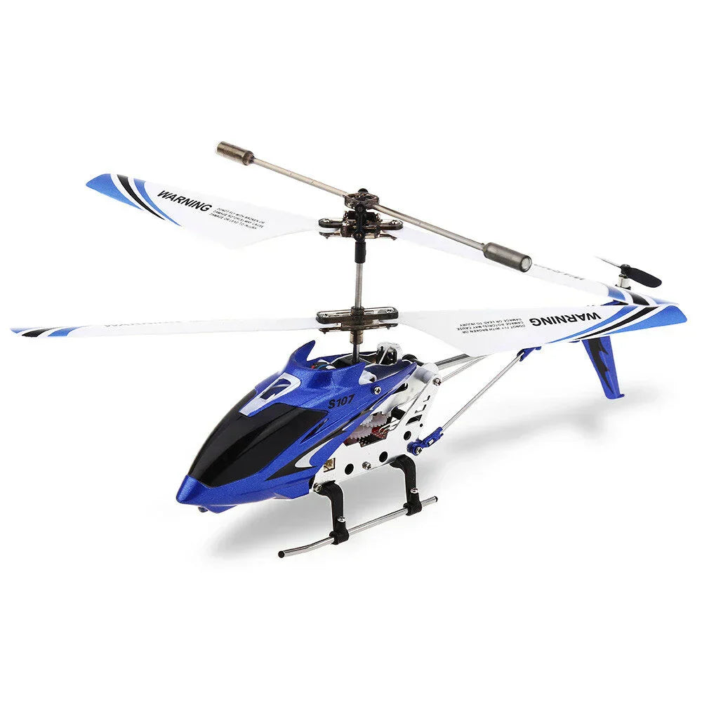 Durable mini RC helicopter with gyro, perfect drone toy for stable indoor and outdoor flight.