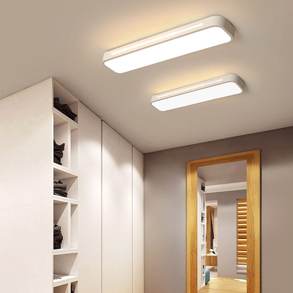 Elegant long LED ceiling lamp, offering bright, modern illumination for upscale spaces.