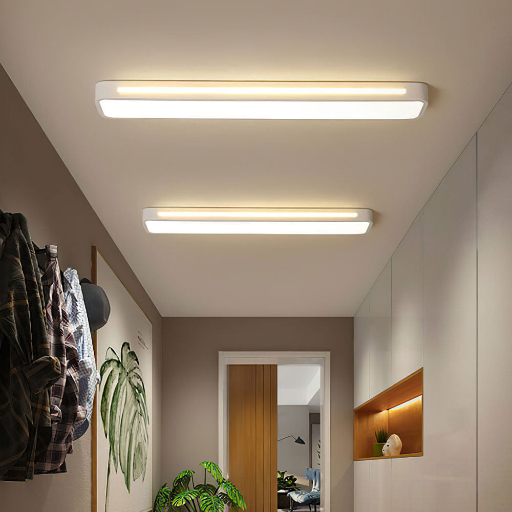 Contemporary long LED fixture, bringing modern minimalist lighting to your home.