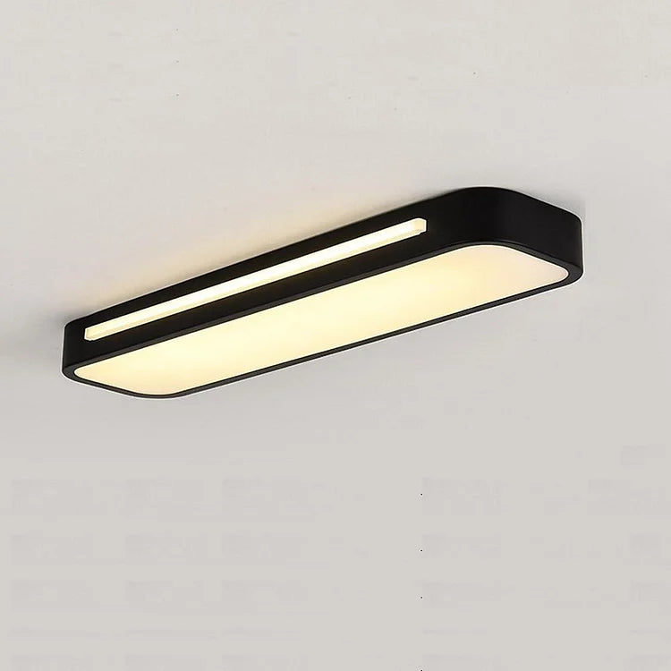Contemporary long LED ceiling fixture, perfect for modern home decor & room lighting.