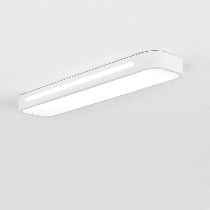 Modern long LED ceiling light, creating a contemporary ambiance in any room.
