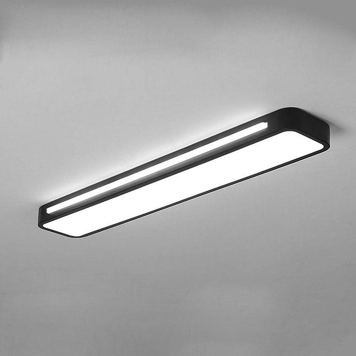 Contemporary LED long ceiling fixture, enhancing modern decor with efficient lighting.