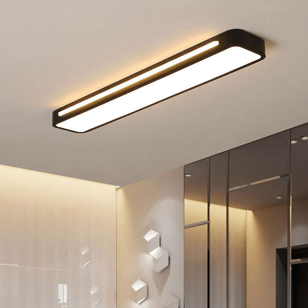 Energy-saving long LED ceiling lamp, providing bright, modern illumination for any space.