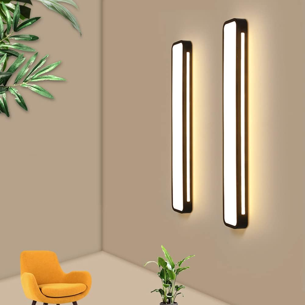 Nordic style LED ceiling light, a sleek long fixture for modern room illumination.