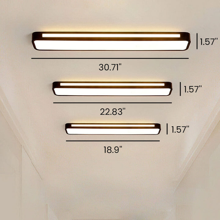 Energy-efficient long LED ceiling lamp, offering bright, modern lighting for homes.
