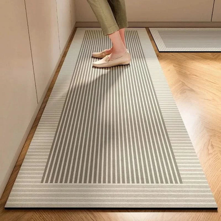 Non-slip kitchen runner mat ensures safety & stability. Easy clean, durable floor protection for your home.
