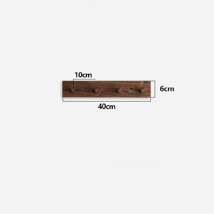 Elegant beech finish wooden coat rack, a minimalist wall decor piece for zen-inspired homes.