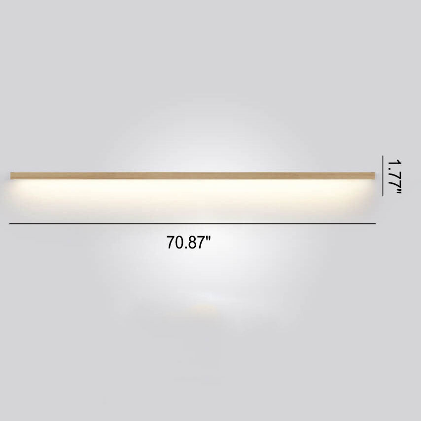 Contemporary wooden wall lamp, great for creating atmospheric LED lighting in home interiors.