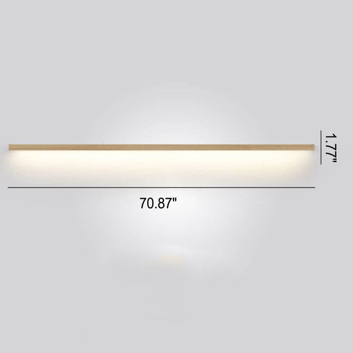 Contemporary wooden wall lamp, great for creating atmospheric LED lighting in home interiors.