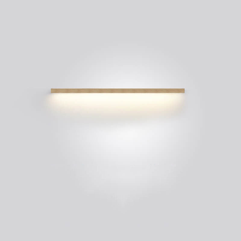 Scandinavian style wooden wall lamp, ideal for natural, ambient LED lighting and modern decor.