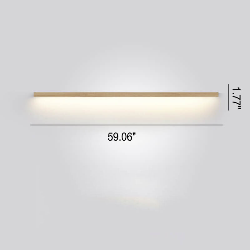 Dimmable wooden LED wall light, offering versatile ambient lighting for any room.