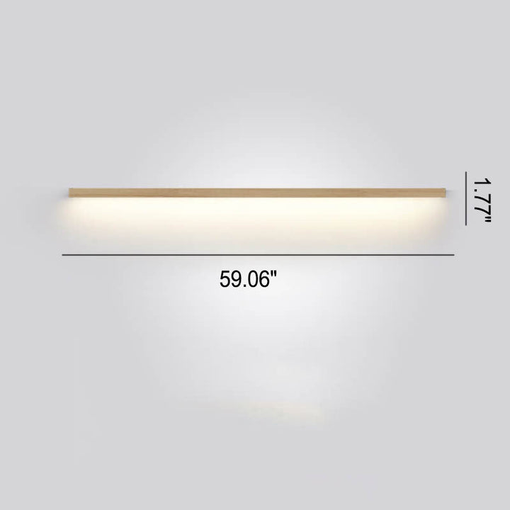 Dimmable wooden LED wall light, offering versatile ambient lighting for any room.