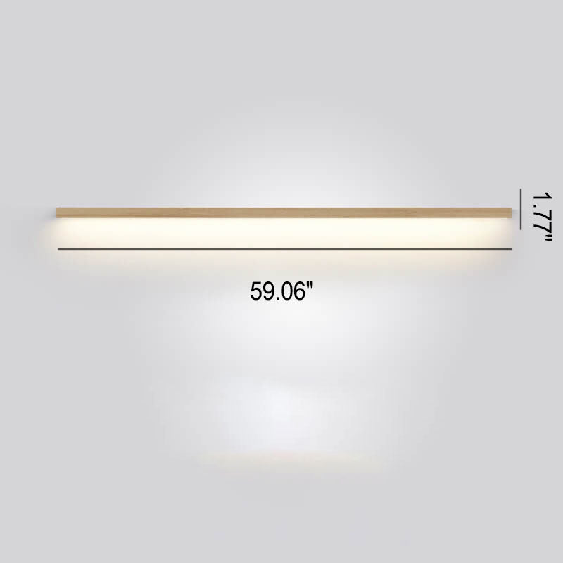 Handcrafted wooden wall lamp, adding unique minimalist decor and soft LED lighting.