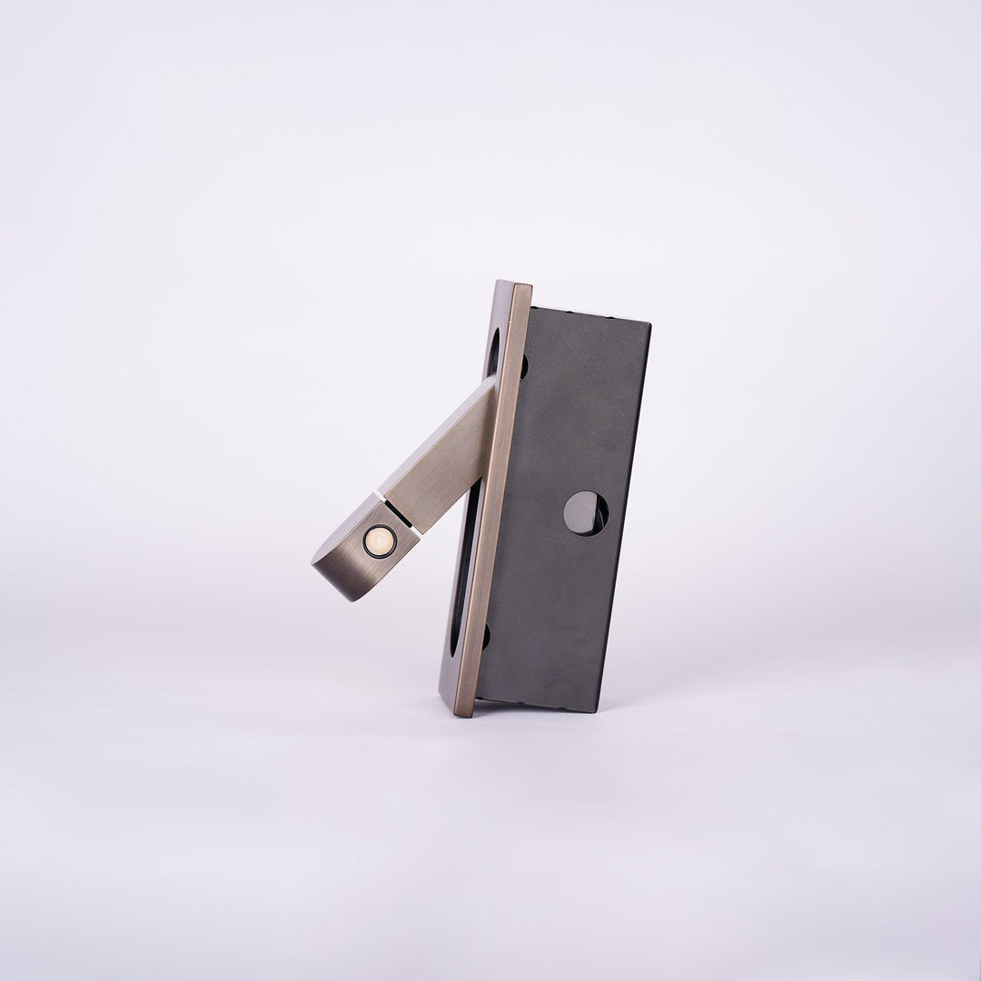 Flexible LED wall light for reading, a modern and practical bedroom accessory.
