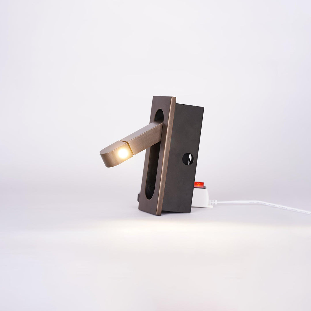 Bedroom LED wall light, fully adjustable for personalized reading experience.