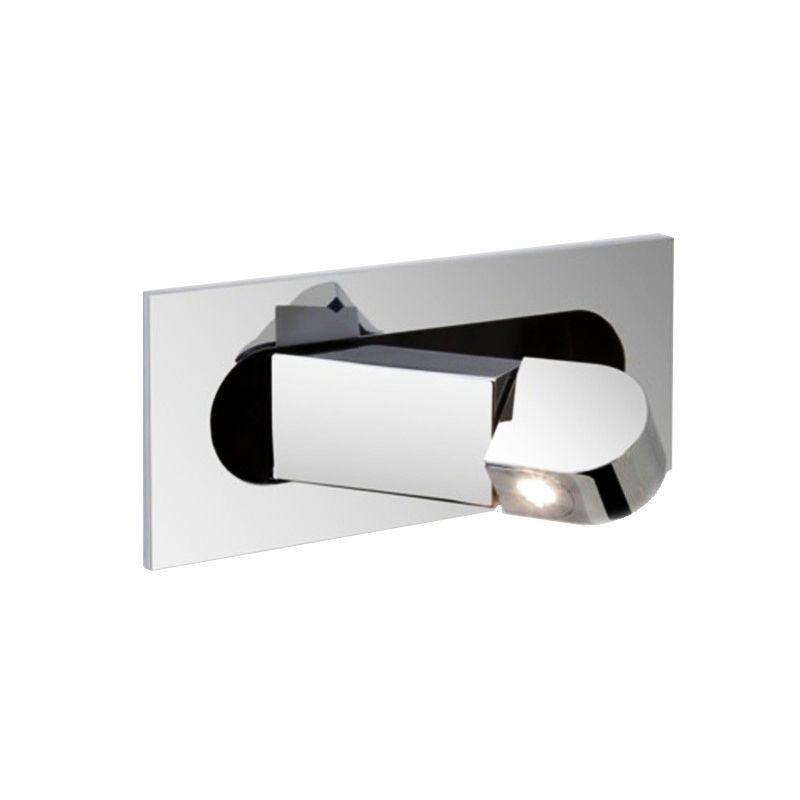 Modern adjustable LED wall lamp, offering focused light for bedside tables.