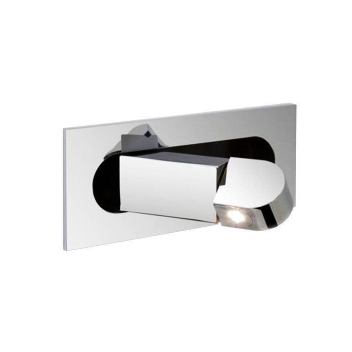 Modern adjustable LED wall lamp, offering focused light for bedside tables.