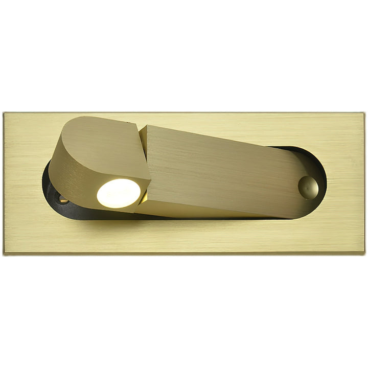 Stylish adjustable LED wall lamp, perfect for modern bedroom reading needs.
