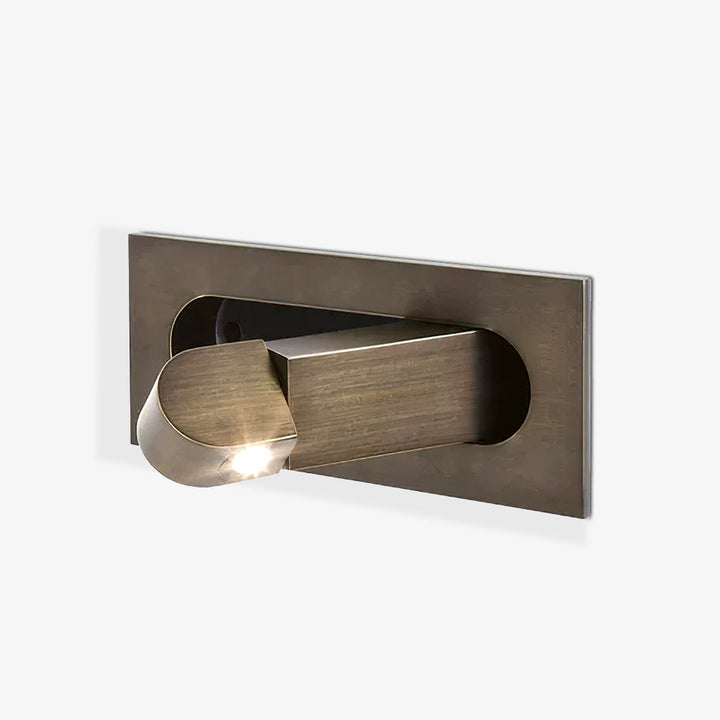 Adjustable LED wall lamp, contemporary and space-saving for modern homes.