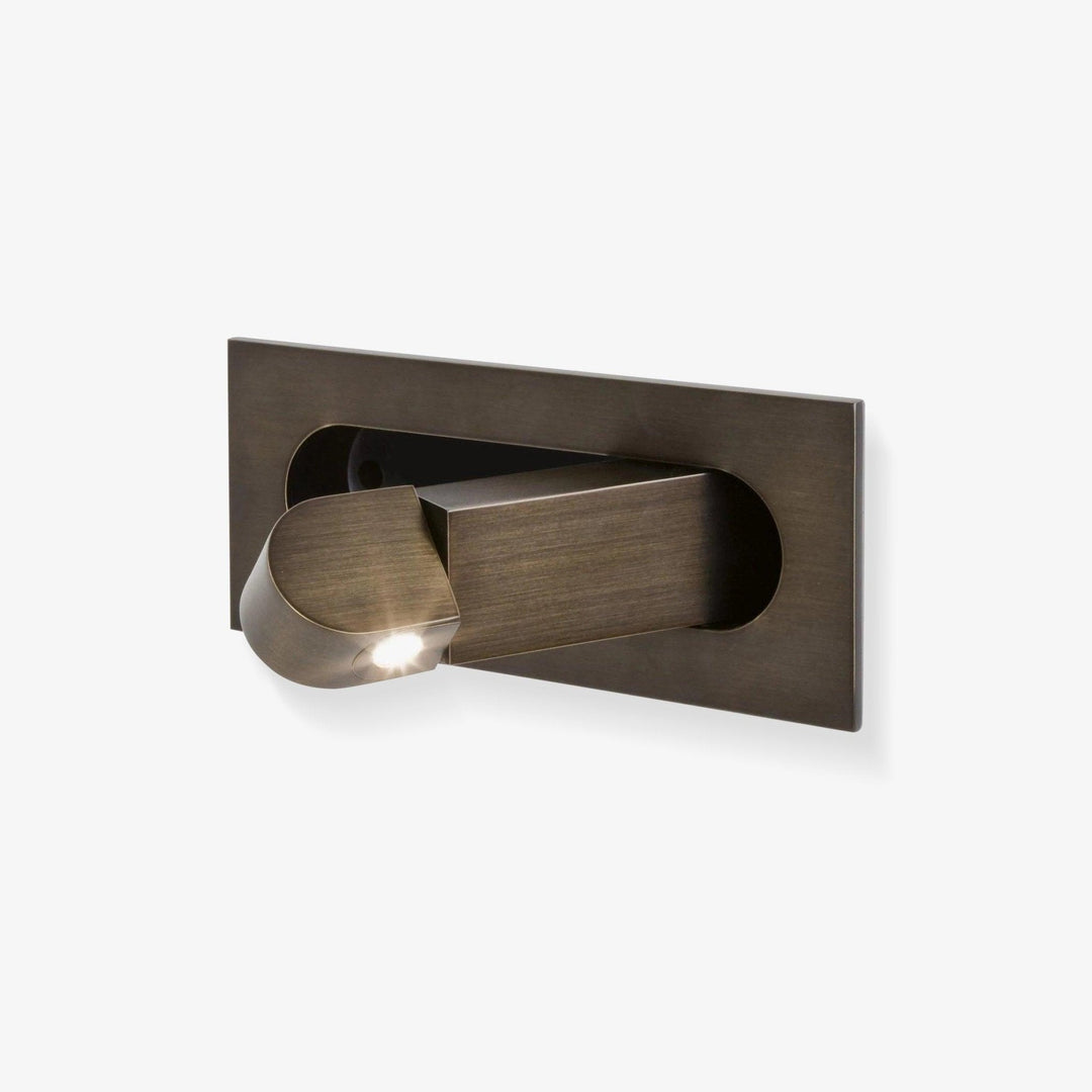 Bedroom LED wall lamp, modern adjustable design, perfect for focused reading.