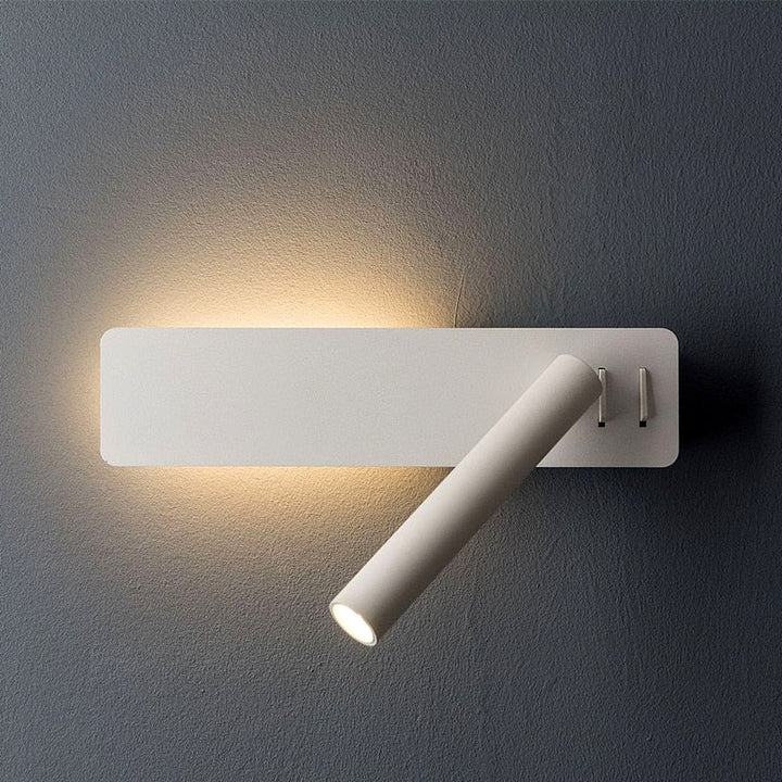Modern adjustable LED wall light for precise bedside reading & task lighting. Minimalist design, wall-mounted.